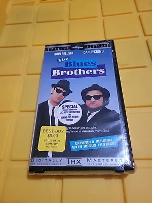 THE BLUES BROTHERS VHS TAPE 1999 EXPANDED VERSION WITH BONUS FOOTAGE (SEALED) - Image 1 of 4