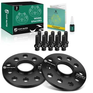 2Pcs 5x100 to 5x112 Wheel Adapter 14x1.5 57.1mm 10mm for Audi A3 Volkswagen Golf - Picture 1 of 9