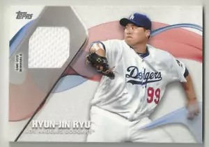 2017 TOPPS BASEBALL - HYUN-JIN RYU - MAJOR LEAGUE MATERIAL RELIC - DODGERS - Picture 1 of 1