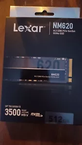 Lexar NM620 512GB M.2 2280 PCIe Gen3x4, NVMe SSD 3500 - Brand new in box - Picture 1 of 1