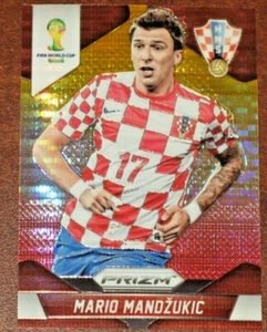 Copa Mundial Prizm 2014 Mario Mandzukic Amarillo y Rojo Pulsar Prizms Croacia - Imagen 1 de 2