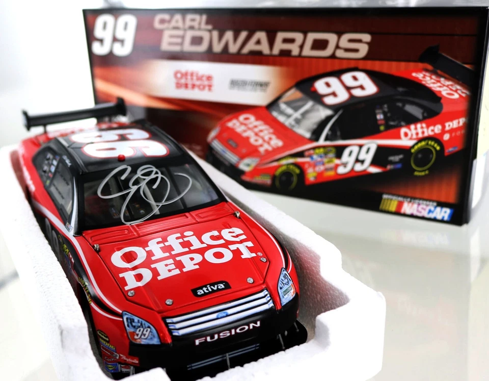 Carl Edwards #99 Office Depot 2008 Ford Fusion COT 1-24th scale diecast. Signed - Image 1 of 1