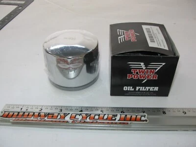 FILTRO DE ACEITE CROMADO CABEZA PALA HARLEY DAVIDSON 82 - 84 603608 SPORTSTER 80 - 84 jh Foto 1 de 4