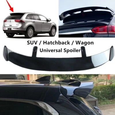 Universal For Lincoln MKX 2011-2015 Tailgate Roof Spoiler Roofline Wing Black Foto 1 de 4