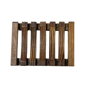 Bamboo Soap Dish Rack 10.5x8cm - Picture 1 of 1