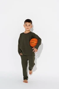 Military Green Set For Kids With Pockets 18-24months - Picture 1 of 3