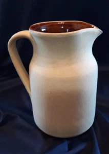 Vintage Moira Pottery Stoneware Pitcher Vase England Country Farm Chic - Picture 1 of 7