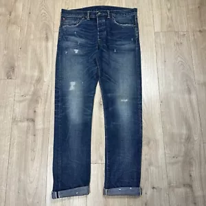 Jeans RRL Double Ralph Lauren Selvedge Denim, Boro, Made in USA, Uomo W34 L34 - Foto 1 di 12