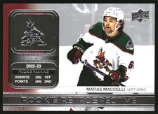 2023-24 Upper Deck Rookie Retrospective #RR18 Matias Maccelli 