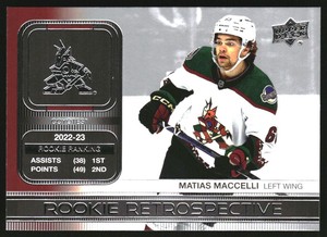 2023-24 Upper Deck Rookie Retrospective #RR18 Matias Maccelli 