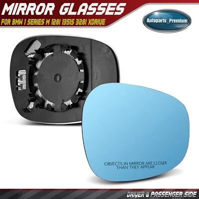 2x Cristal Espejo Azul con Ajuste de Potencia para BMW Serie 1 M 128i 135is 328i xDrive Foto 1 de 4