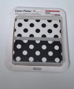 New Nintendo 3DS Zierblende 015 (Punkte Schwarz/Weiss) - Bild 1 von 3