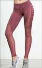 NWT Alo Yoga Motion Legging Pants GRENACHE Arches Mesh CARBON38 sz S $110