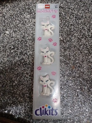 Last NEW Set Lego Clikits 4507697 White Kitten Kitty Cat Magnets - Image 1 of 4