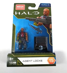 Mega Construx Halo Series 15 Agent Locke Mini Figure HDP48 19 Pcs - Picture 1 of 2