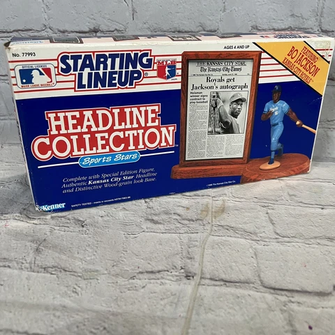 Vintage 1991 Starting Lineup Headline Collection Bo Jackson Kansas City Royals Cover