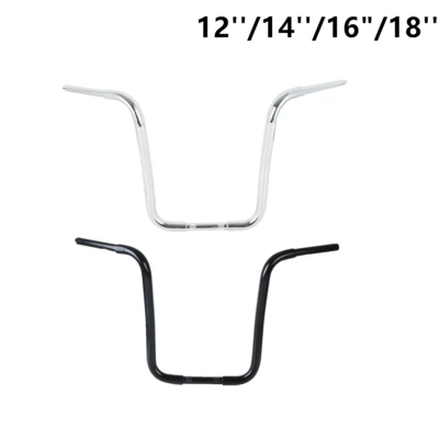 12''/14''/16"/18'' Ape Hanger 1 1/4" Handlebar Fit For Harley Touring Sportster - Image 1 of 4