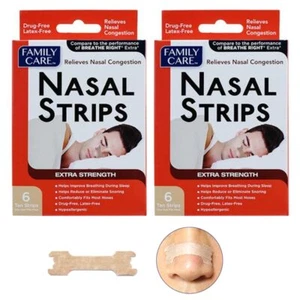 12 Nasal Strips Breathe Better Reduce Snoring Right Now Fit Most Extra Strength - Picture 1 of 1