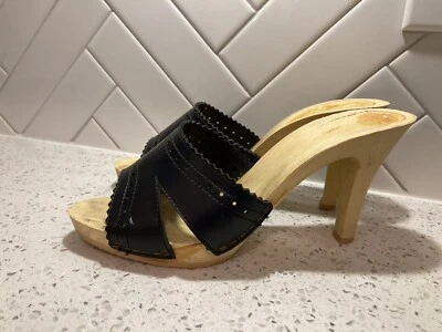 Sandalia Vintage Años 80 Caramelos Original Tacones Altos Deslizables Sexy Perforada 8/39 Foto 1 de 4