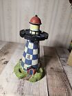 Vintage Lighthouse Toothbrush Holder. Has Some Whitening On The Top From Toothbr