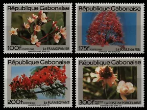 Gabón 1991 - Mi-Nr. 1073-1076 ** - Estampillada sin montar o nunca montada - Flores / Flores - Imagen 1 de 1