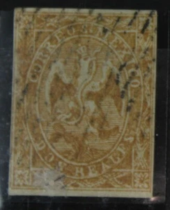 Timbre oblitéré MEXIQUE N °21- 2 r orange 1864 BAR - Imagen 1 de 1