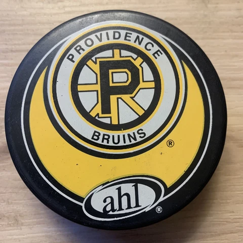 PROVIDENCE BRUINS AHL HOCKEY PUCK AMERICAN HOCKEY LEAGUE MADE IN SLOVAKIA Cover