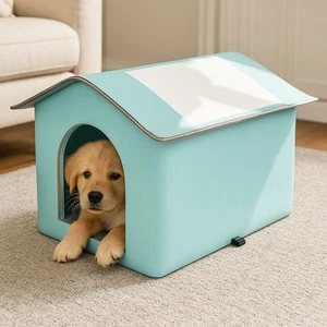 Cat House Waterproof Outdoor Winter Warm Pet Cave Sleeping Beds Tent Foldable AU - Picture 1 of 26
