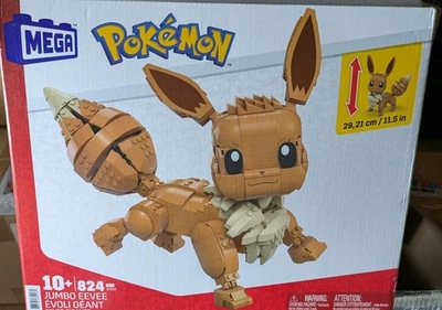 2020 MEGA Construx Pokemon Jumbo Eevee Set Fast 830pc - Image 1 of 3