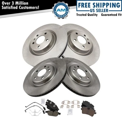 Brake Pad & Rotor Kit Ceramic Fits 2013-2015 Audi A6 Quattro 2012 A7 Quattro - Image 1 of 4