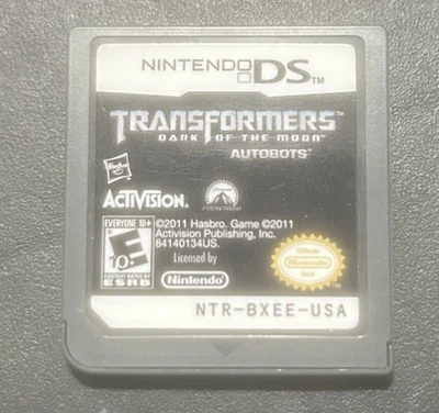 Transformers: Dark of the Moon Autobots Nintendo DS 2011 cartucho testado apenas - Imagem 1 de 2