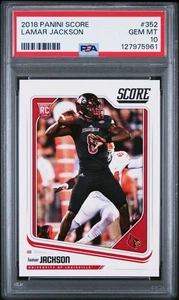 2018 Score Lamar Jackson Rookie PSA 10 - Picture 1 of 2