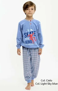 Pigiama bambino in jersey di cotone Gary P30020 Tg.8/10 anni - Picture 1 of 2