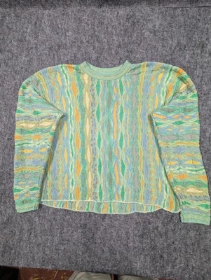 Vintage Coogi Australia 3D knit 3XL sweater pastel Notorious B.I.G. Hip Hop  - Image 1 of 4