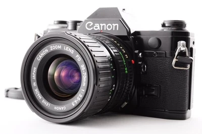 Canon AE-1 Black / Lens New FD 35-70mm f/3.5-4.5 Excellent+5 SLR Y2220 - Image 1 of 4
