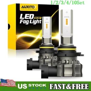 9145 9140 H10 LED FOG DRIVING LIGHT BULBS AMBER 6000LM SUPER BRIGHT 1~10Set - Picture 1 of 12