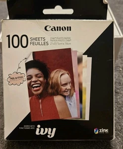 Canon 2x3" ZINK Photo Sticker Paper Pack, 100 + 10  Sheets #6135C001  - Picture 1 of 8