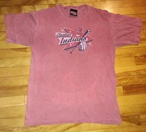 Vintage Cleveland Indians Baseball Stonewash T-Shirt Sz M Stitches Athletic Gear - Picture 1 of 5