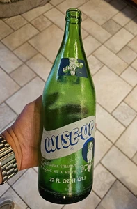 Vintage 1971 Wise Up Soda 32 Unzen Quart Flasche Werbelow Getränke Shawano Wisconsin - Bild 1 von 13