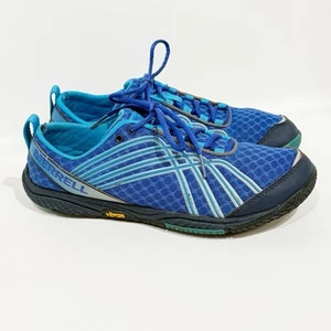 Merrell Donna 8.5 Road Glove Dash 2 Scarpe da Corsa su Strada Blu/Verde Stringate - Foto 1 di 22