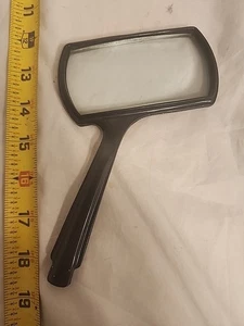 Vintage ATCO rechteckige abgewinkelte Lupe metallic braun Art Deco Korea - Bild 1 von 6