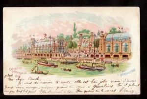 1900 Palais de l'horticulture Paris Ausstellung Frankreich Postkarte - Bild 1 von 1