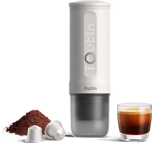Outin Nano Portable Electric Espresso Machine, Travel Coffee Maker for Camping - Picture 1 of 6