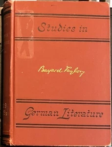 Studies in German Literature by Bayard Taylor (1902 HB) - Picture 1 of 5