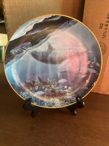 Lahaina Seaflight Robert Lyn Nelson The Danbury Mint Underwater Paradise Plate - Picture 1 of 5