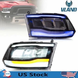 Full LED Reflector Headlights For 09-18 Dodge Ram 1500/2500/3500 Classic 2019-21 - Bild 1 von 11