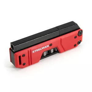 Steelman Folding Pocket Magnetic EDC Screwdriver with 8pc Bit Set, Red 60713 - Picture 1 of 7