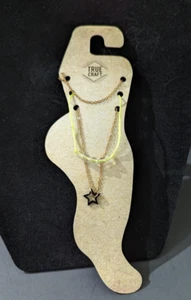 Juego de 3 tobillas TRUE CRAFT: Dije de estrellas y cuentas: NUEVO CON ETIQUETAS - Imagen 1 de 5