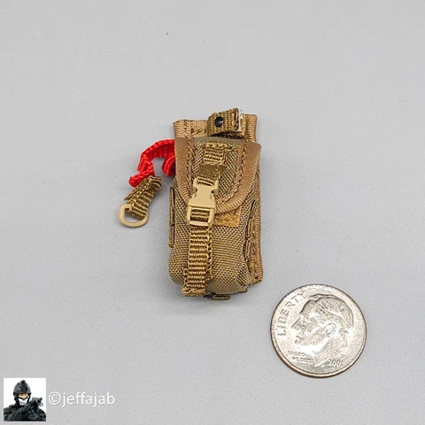 1:6 DamToys 31st MEU Force Reconnaissance Coyote Medic Pouch for 12" Figure Cover