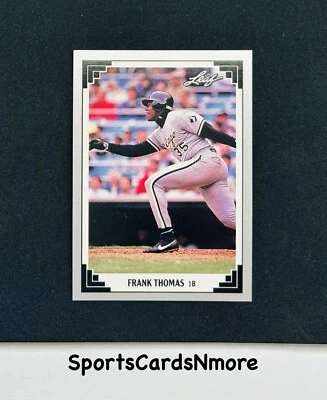 Tarjeta de béisbol Frank Thomas 1991 Leaf #281 Chicago White Sox - casi nueva - como nueva o mejor Foto 1 de 2